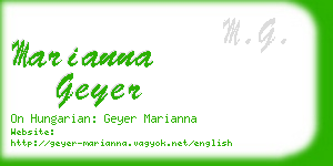 marianna geyer business card